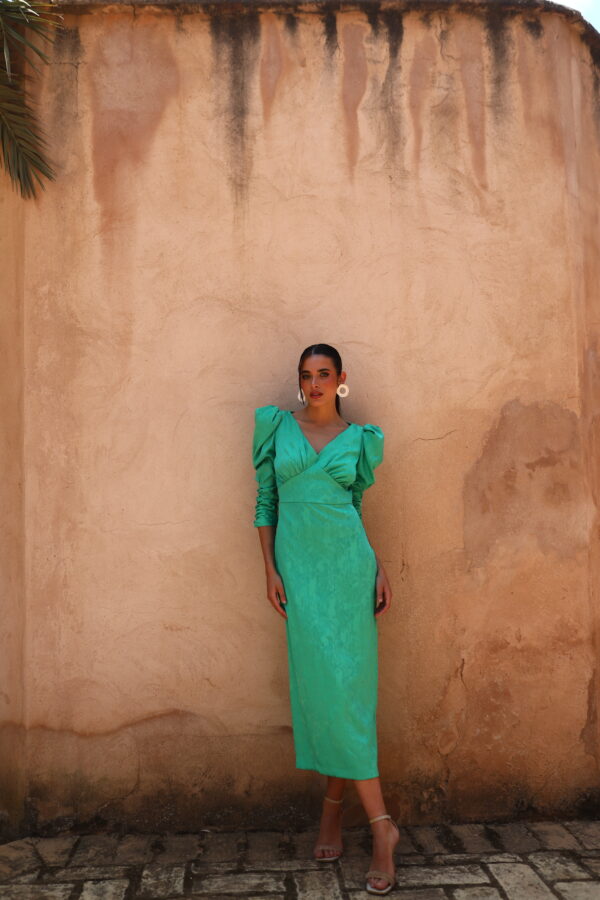 Teresa Turquoise Dress - Image 6