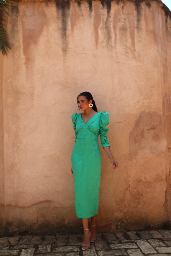 Teresa Turquoise Dress - Image 2