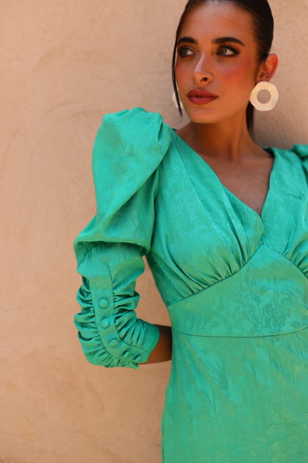Teresa Turquoise Dress - Image 4