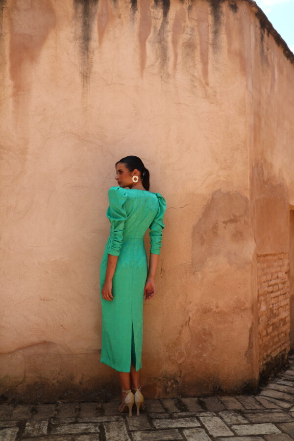Teresa Turquoise Dress - Image 5